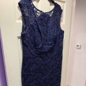 Ignite evenings Navy sequin dress
